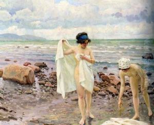 Badende Kvinder (The Bathers) by Paul-Gustave Fischer