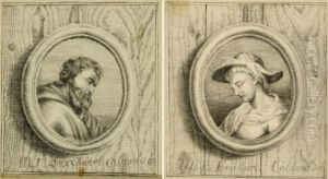 A
Pair Of Portraits by Michel Joseph Speeckaert