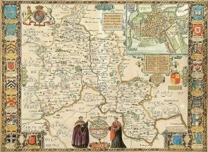 A Map Of Northamptonshire