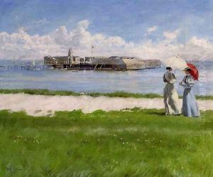 The Conversation, Helgoland by Paul-Gustave Fischer