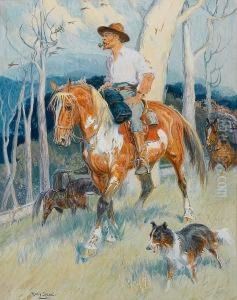 Coo-ee; The Pioneer, A Pair by Percy Fred. Seaton Spence