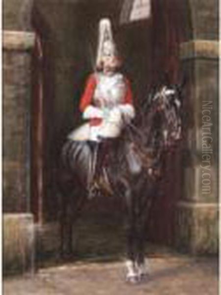 Guardsmen On Horseback - view 1