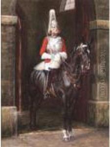 Guardsmen On Horseback by Percy Fred. Seaton Spence