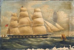 A Full-rigged Merchantman Off The South Coast