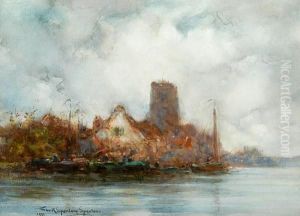 Grey Day On The Scheldt, Belgium