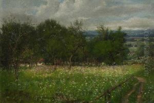 Blumenwiese Mit
Obstbaumen. by Johann Sperl