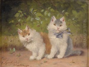 Zwei Katzchen. by Sophie Sperlich