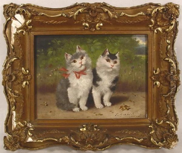 2 Cats In Agarden - view 1