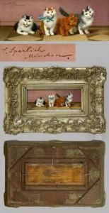 Vier Junge Katzen Auf Dem Parkett by Sophie Sperlich