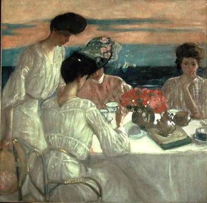 Afternoon Tea on the Terrace by Frederick Carl Frieseke