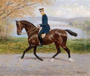 Rittmeister Von Sydow Auf Seinem Rennpferde Zietenhusar by Heinrich Sperling
