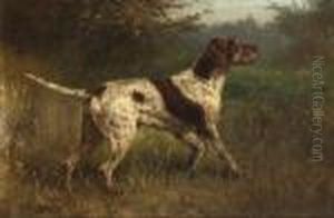 Deutsch Kurzhaar Am
Waldesrand. by Heinrich Sperling