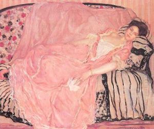 Portrait of Madame Gely (On the Couch) by Frederick Carl Frieseke
