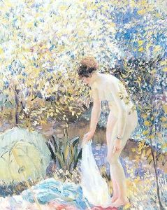 Cherry Blossoms by Frederick Carl Frieseke