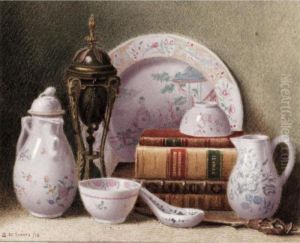 Still Life Of China And Books