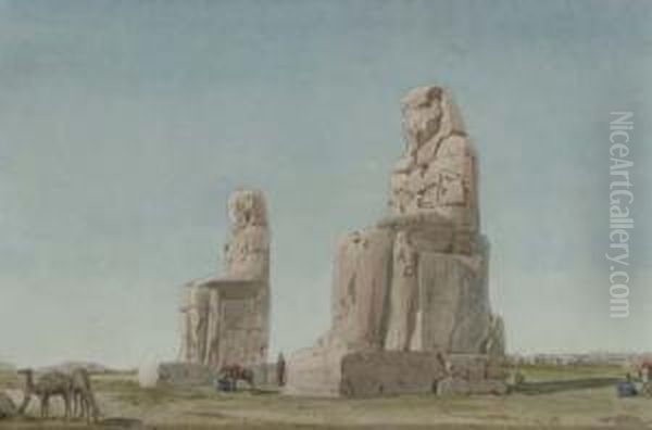 The Colossi At Memnon, Thebes - view 1