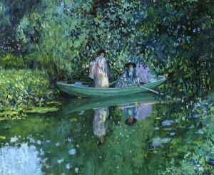Grey Day on the River by Frederick Carl Frieseke