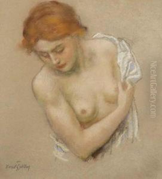 A Semi-nude Girl - view 1