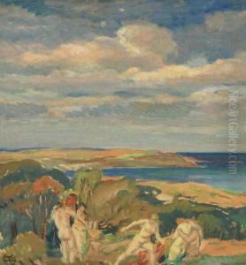A Landscape With Figures by Karel Spillar
