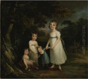 Portrait Of Four Children In A Landscape Portrait Of Four Children In A Landscape