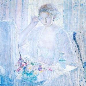 Girl with Earrings by Frederick Carl Frieseke