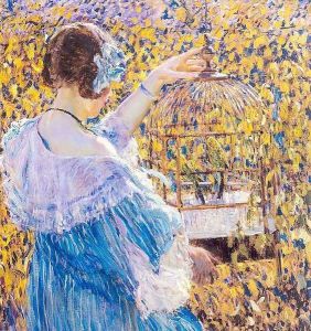The Birdcage by Frederick Carl Frieseke