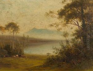 Lakeland Landscape With Cattle To The Foreground by Thomas Spinks