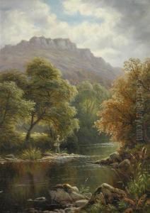 A Fisherman On A River Bank; And Summer's Day On The River by Thomas Spinks