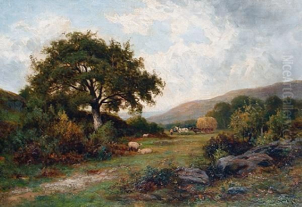 Harvesters; And A River Landscape - view 1