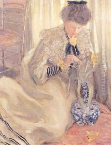 The Yellow Tulip by Frederick Carl Frieseke