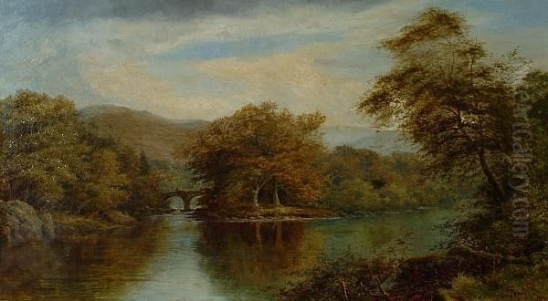 The Meeting Of The Conwy And The Machno, South Of Betws-y-coed, North Wales - view 1