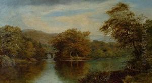The Meeting Of The Conwy And The Machno, South Of Betws-y-coed, North Wales