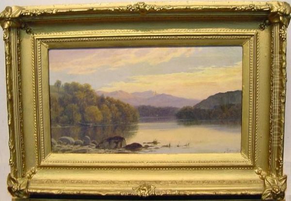 Tranquil Mountain Lake - view 1