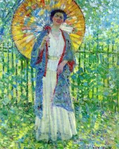 The Japanese Parasol by Frederick Carl Frieseke