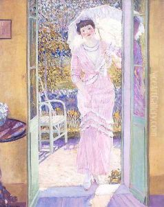 In the Doorway (Good Morning) by Frederick Carl Frieseke