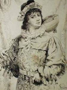 Le Joueur De Mandoline by Ignace Spiridon