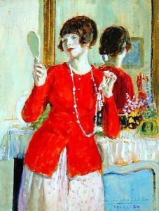 Woman with a Mirror by Frederick Carl Frieseke