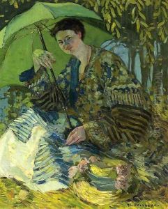 Lady with a Parasol by Frederick Carl Frieseke