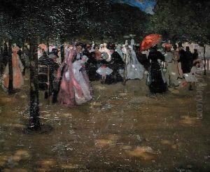 Luxembourg Gardens, 1901 by Frederick Carl Frieseke