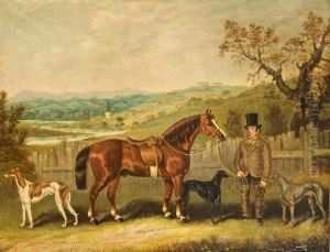 Group With Man And Horse