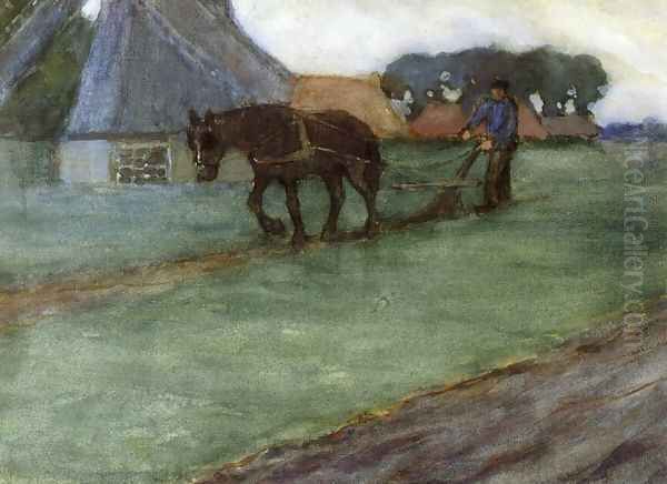 Man Plowing - view 1