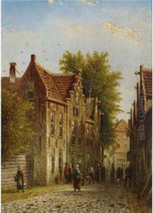 Daily Life In A Dutch Town: A Pair Of Paintings Daily Life In A Dutch Town: A Pair Of Paintings