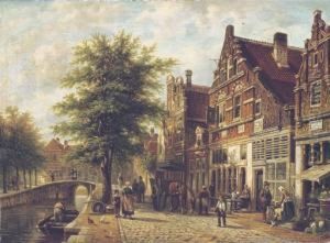 The Havendijk In The Dutch Village Of Enkhuizen