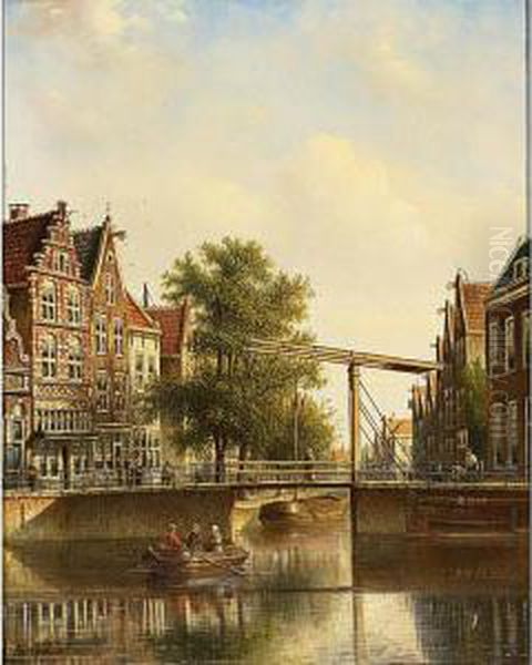 A Drawbridge In A Sunny Dutch Town - view 1