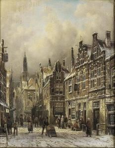 A Continental Town In Winter
