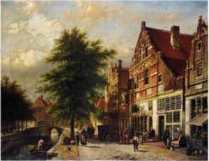 A Dutch Canal Scene