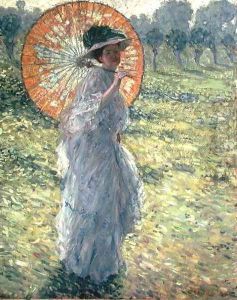 Woman with a Parasol, c. 1906 by Frederick Carl Frieseke