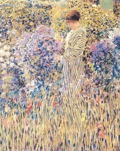 Lady in a Garden by Frederick Carl Frieseke