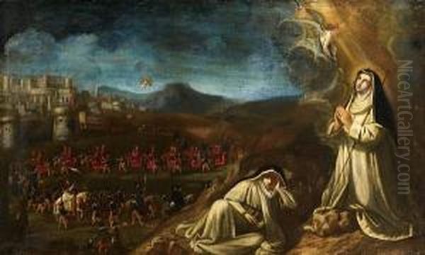 Pope Paul Iii And The Cardinals Travelling To The Council Of Trent - view 1