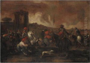 Scena Di Battaglia by Ilario Mercanti Spolverini